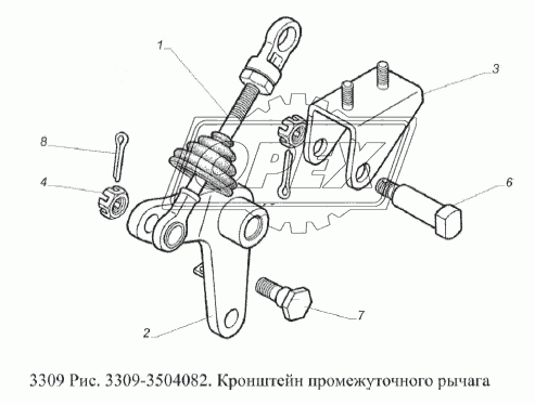 Кронштейн промежуточного рычага